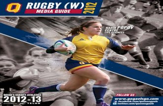 2012 Queen's Gaels Women's Rugby Media Guide