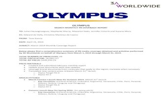 Olympus Monthly March Report