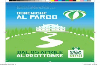 Programma Domeniche al Parco Villa Sorra 2013