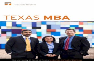 Texas MBA at Houston Program Viewbook