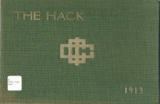 1913 Hack Yearbook