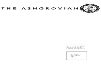 The Ashgrovian 2011 Edition 1