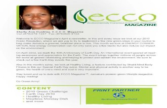 ECCO Magazine April e-newsletter