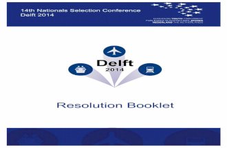 Resolution Booklet - 14th National Selection Conference of EYP the Netherlands