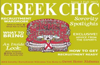 University of Alabama Greek Chic 2012