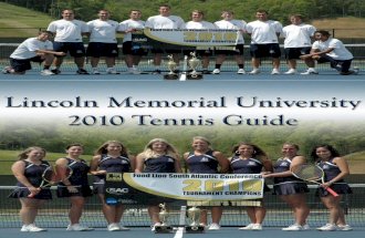 2010 LMU Tennis Guide