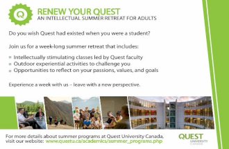 Quest Summer Programs