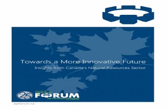Towards a More Innovative Future: Insights from Canada’s Natural Resources Sector