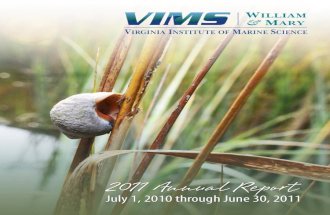 2011 Virginia Institute of Marine Science Annual Report