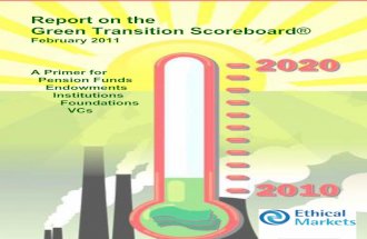 Green Transition Scorecard 2011 via Ethical Markets
