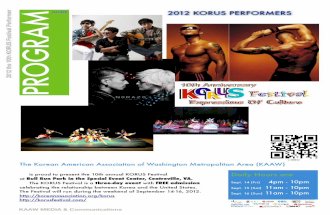 The 10th KORUS Festival Program Guide