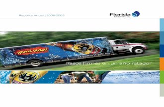 Reporte Anual Florida Bebidas 2008-2009