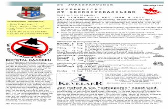 Weekbericht st Jorisparochie no 2292 18e zondag door het jaarB 2012 editie Georgiusbasiliek