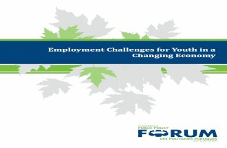 Employment Challenges for Youth in a Changing Economy