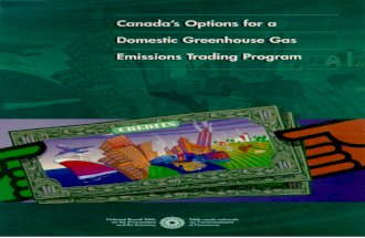 Canada's Options for a Domestic Greenhouse Gas Emissions Trading Program