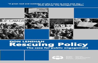 Rescuing Policy: The Case for Public Engagement