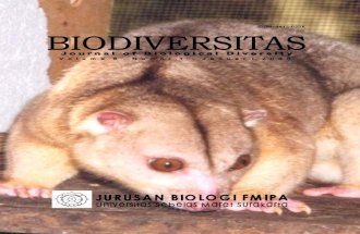 Biodiversitas vol. 6, no. 1, January 2005 (abstract in English)