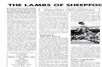 Boundary Bulletin Vol1#6 Oldham Athletic Vs Walsall Ken Bates, The Lambs of Sheepfoot Lane P1