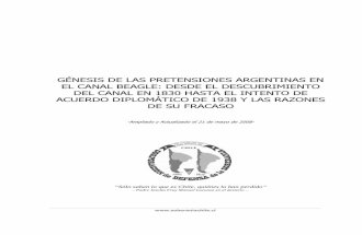 PRETENSIONES ARGENTINAS CANAL BEALGE: DESDE DESCUBRIMIENTO EN 1830 HASTA INTENTO DIPLOMATICO 1938