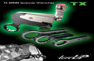 Torc UP Spanner wrenches Llaves Abiertas y Cerradas  para sistemas de apriete  hidráulico TX