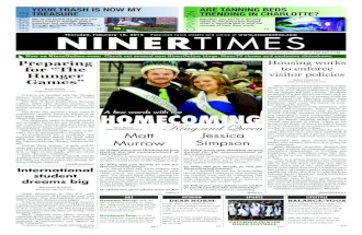Niner Times - February 16, 2012