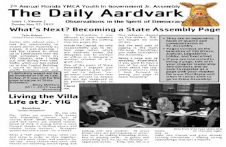 YMCA Florida Youth In Government's The Daily Aardvark