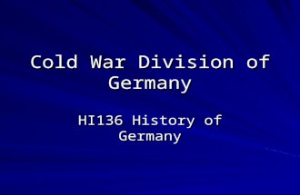 Duitsland tijdens de koude oorlog