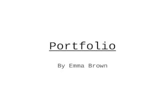 Emma Brown Portfolio