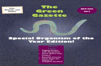 The Green Gazette by Sophie, Jane, and Hannah
