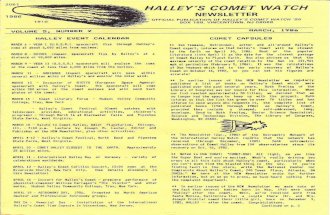 Halley's Comet Watch, Vol. V, No. 2, March, 1986