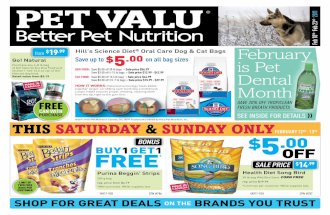 Pet Valu Canadian Flyer Feb. 10-23, 2011