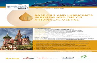 Base Oils and Lubricants in Russia and the CIS, 4th Annual Meeting