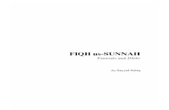 Fiqh Us-Sunnah  Funerals and Dhikr