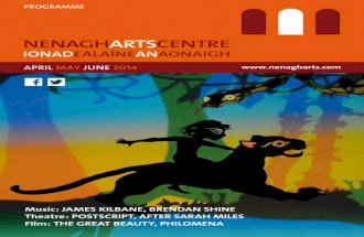Nenagh Arts Centre programme april june 2014 web
