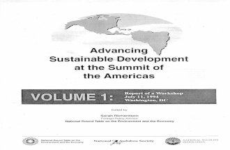 Advancing Sustainable Development at the Summit of the Americas