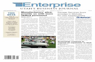 The Enterprise - Utah's Business Journal, June 25, 2012
