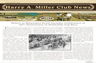 Harry A. Miller Club news - July 2012
