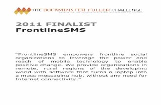 FrontlineSMS- 2011 Buckminster Fuller Challenge Finalists