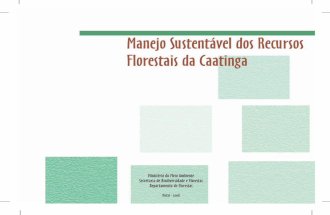 Manejo sustentável dos recursos florestais da caatinga