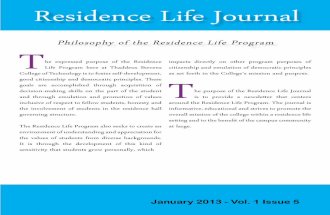 Residence Life Journal