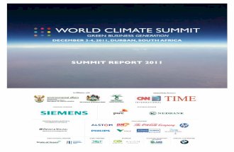 World Climate Summit 2011 Report