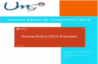 Manual basico de PowerPoint 2013