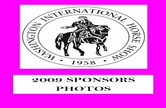 Washington International Horse Show Sponsors-Beneficiaries