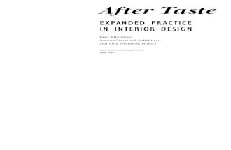 After Taste: Expanded Practice in Interior Design
