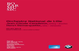 07.03.2014 Orchestre National de Lille, Casadesus, Demarquette