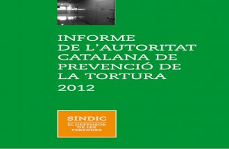 Informe Autoritat Catalana per a la Prevenció de la Tortura 2012