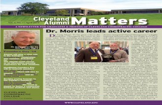 Cleveland Alumni Matters Newsletter (April 2014 Issue, Vol. 3, No. 1)