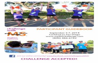 2014 Challenge Walk MS Participant Guidebook