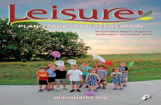 Plano Parks and Recreation Fall 2014 Leisure Catalog