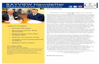 Bayview College Newsletter 19 Monday 21 July 2014